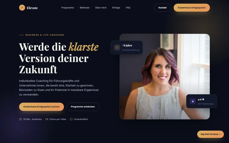Elevate – Coaching Website